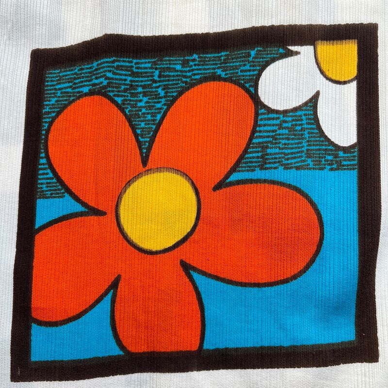 60's MADE IN HAWAII コットンハワイアンシャツ フラワーモチーフ 古銭