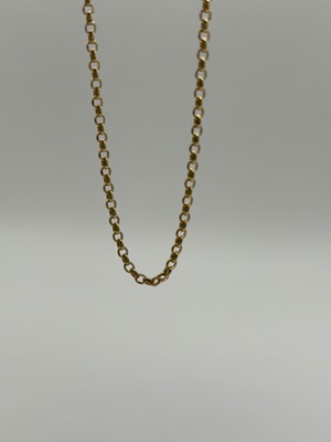 K18YG roll hollow chain ⦰ 0.85 mm-Necklace
