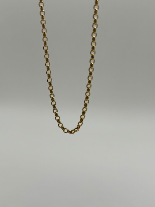 K18YG roll hollow chain ⦰ 0.85 mm-Necklace