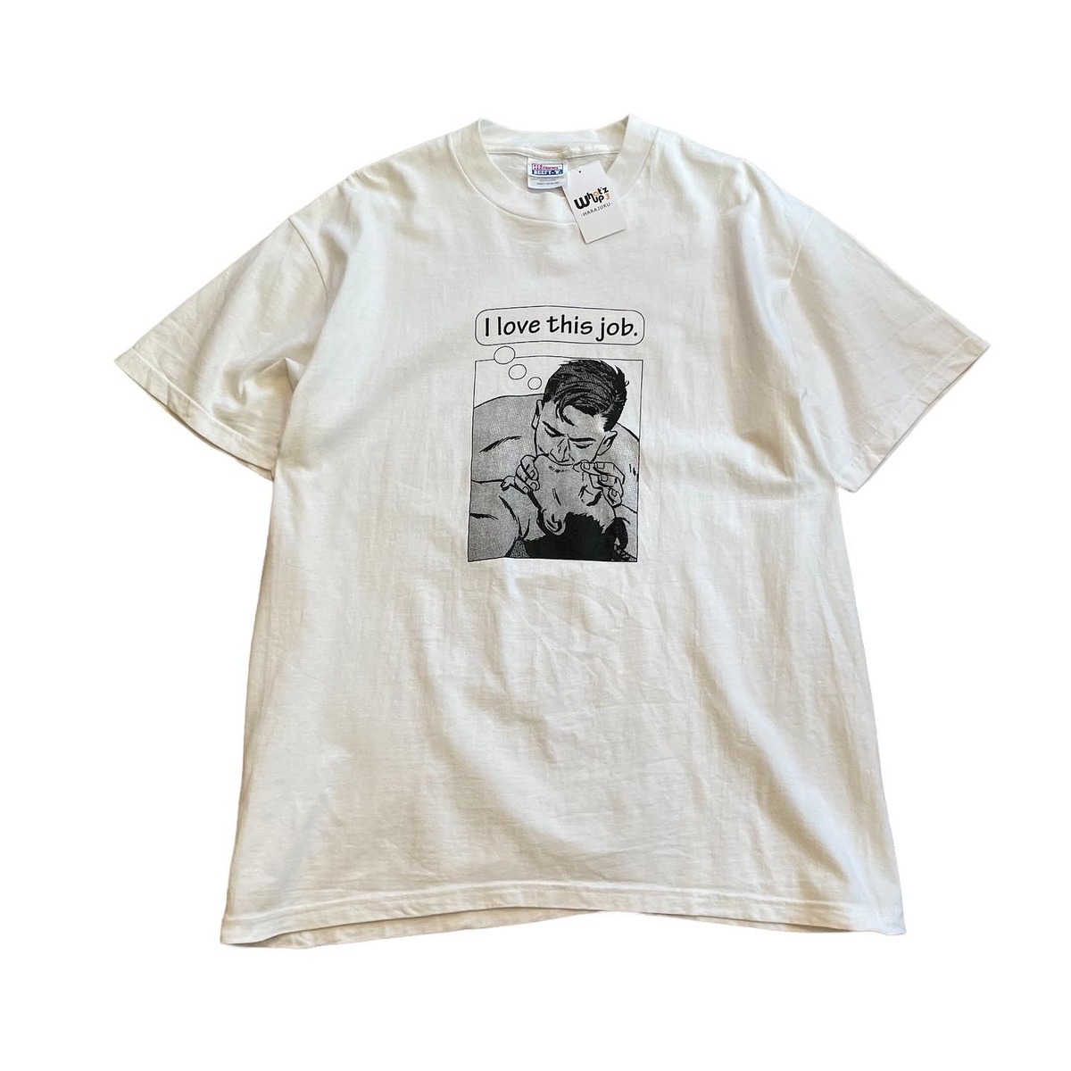 90s 00s I LOVE DIRT MASSEGE Tシャツ 泥が好き
