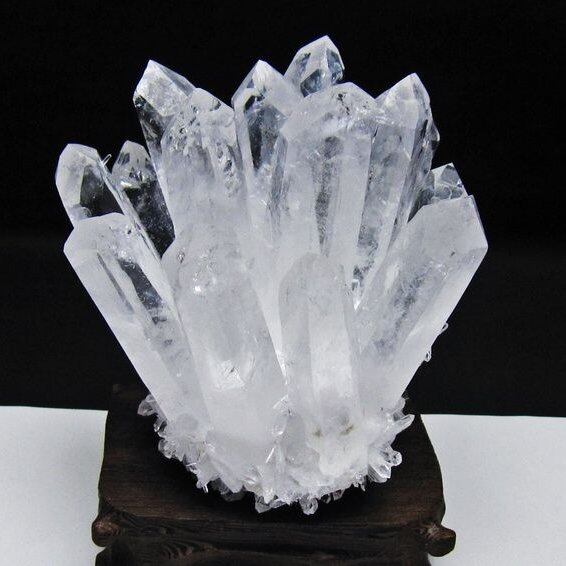 水晶 クラスター 水晶 原石 台座付属 一点物 おまかせ便 182-8632
