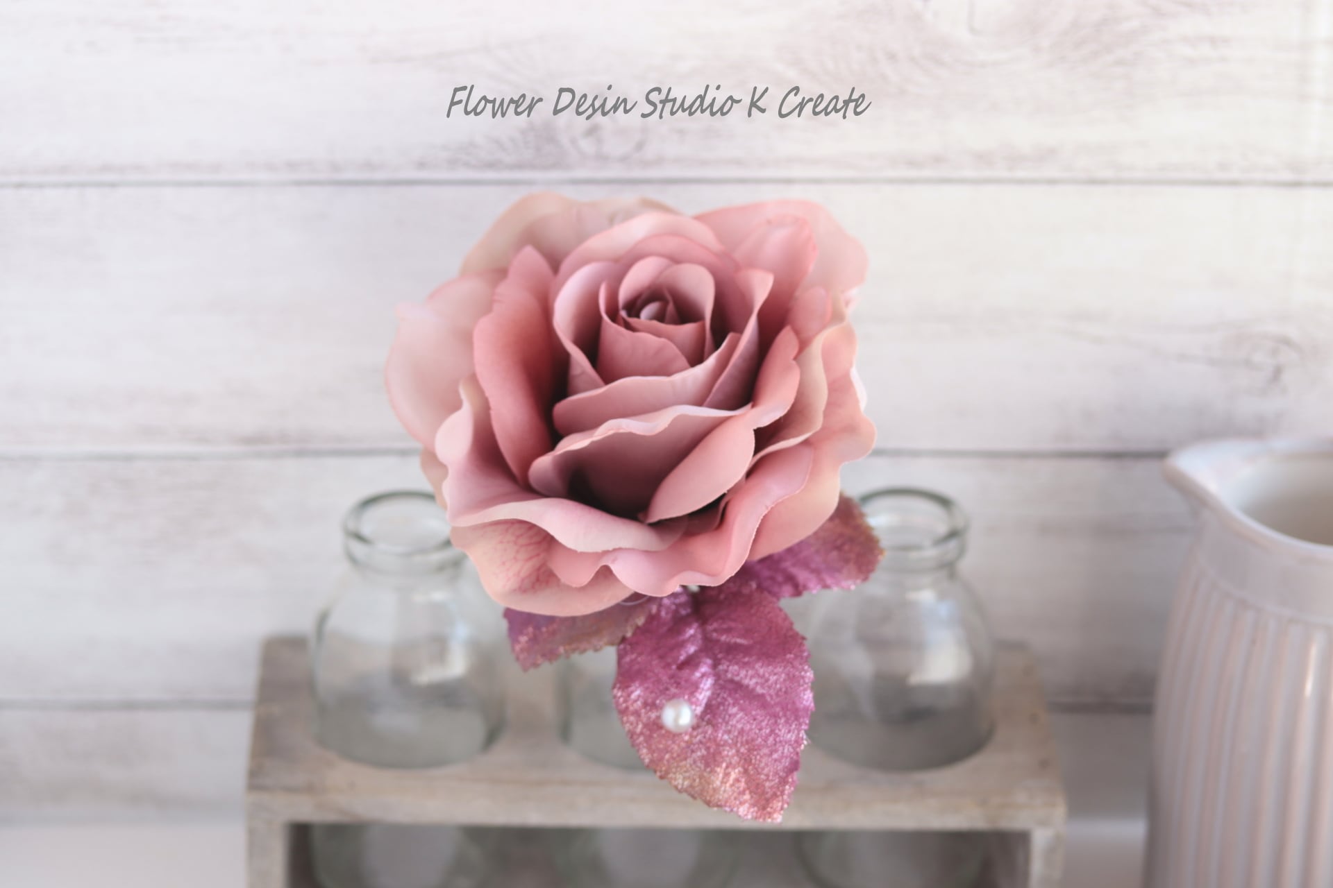 薔薇雑貨 素敵な箱 ♡ グラデ―ションが綺麗なモーブブピンクの薔薇の