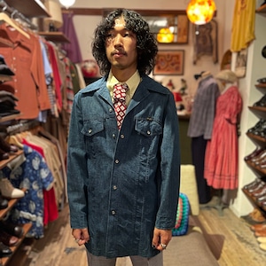 1970s "Wrangler" Denim Shirt Jacket M　C168