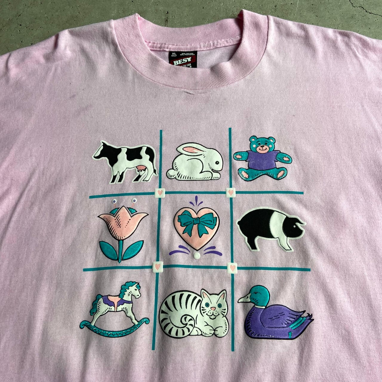 【80s】ヴィンテージ USA製 ビッグプリント Tシャツ シングルステッチ