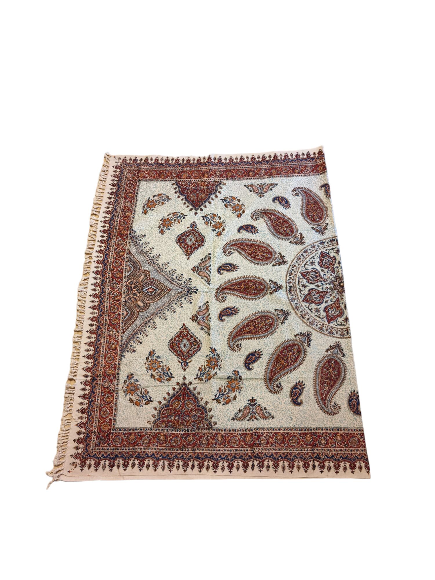 イラン製ペイズリー柄ラグ イラン製ペイズリー柄ラグ