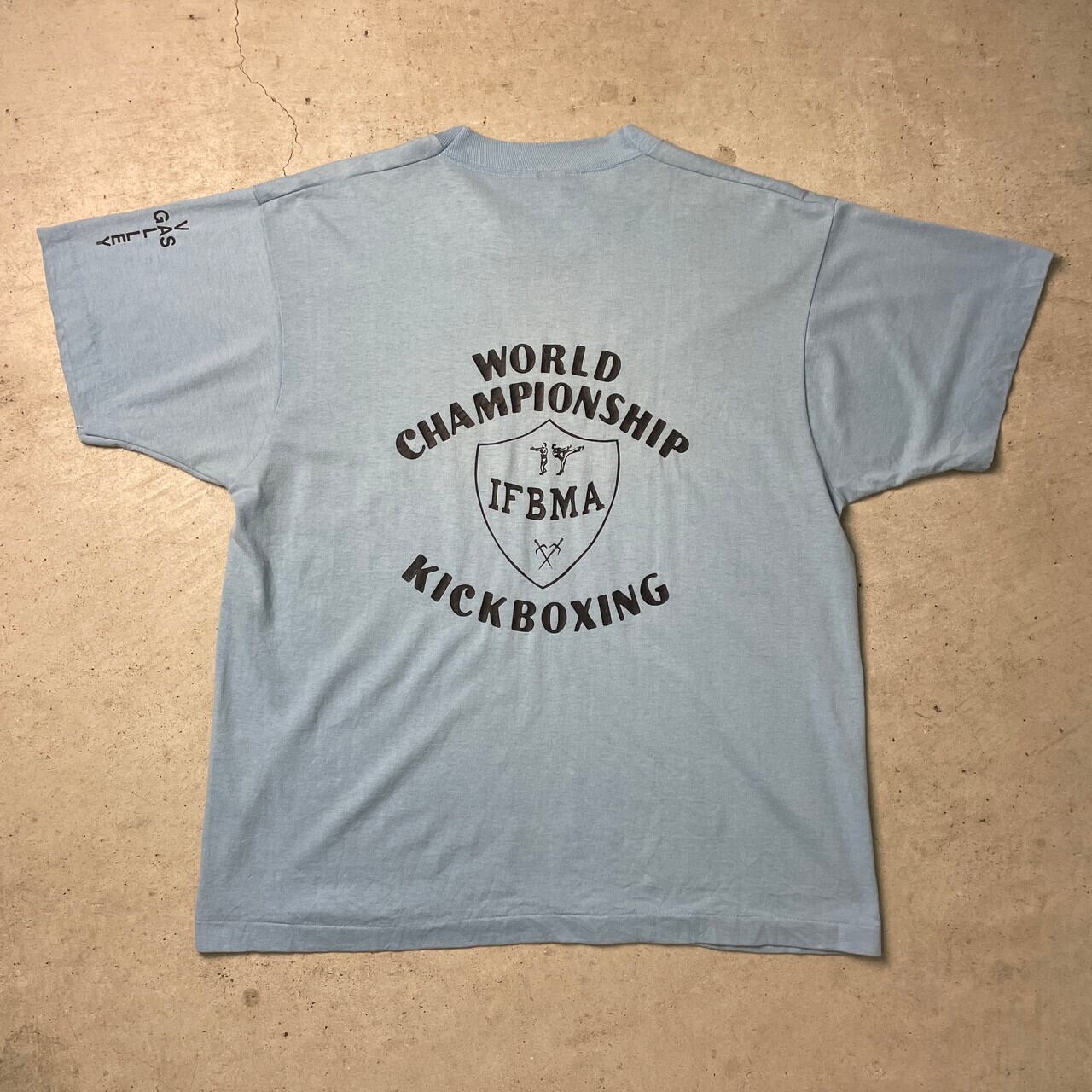 90s American Kenpo 空手 Tシャツ USA製 シングル 90年代 USA製 AMERICAN KENPO KARATE CHAMPION プリント Tシャツ