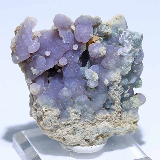 〔D364-50〕インドネシア産 グレープアゲート 標本 鉱物 原石 Grape agate 【メール便不可】