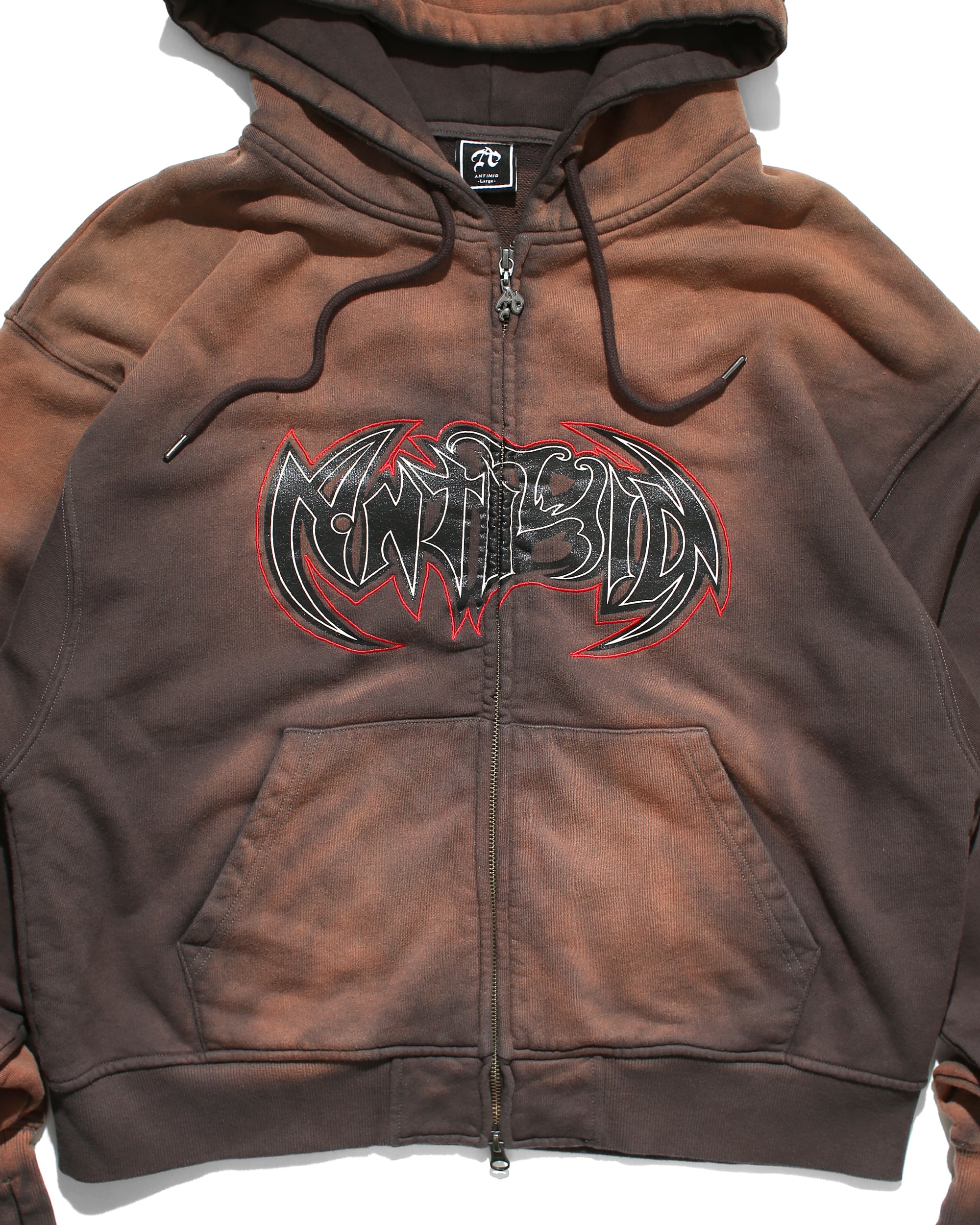 トップス ANTIMID PIGMENT LOGO ZIP HOODIE ANTIMID ZIP HOODIE | ANTIMID