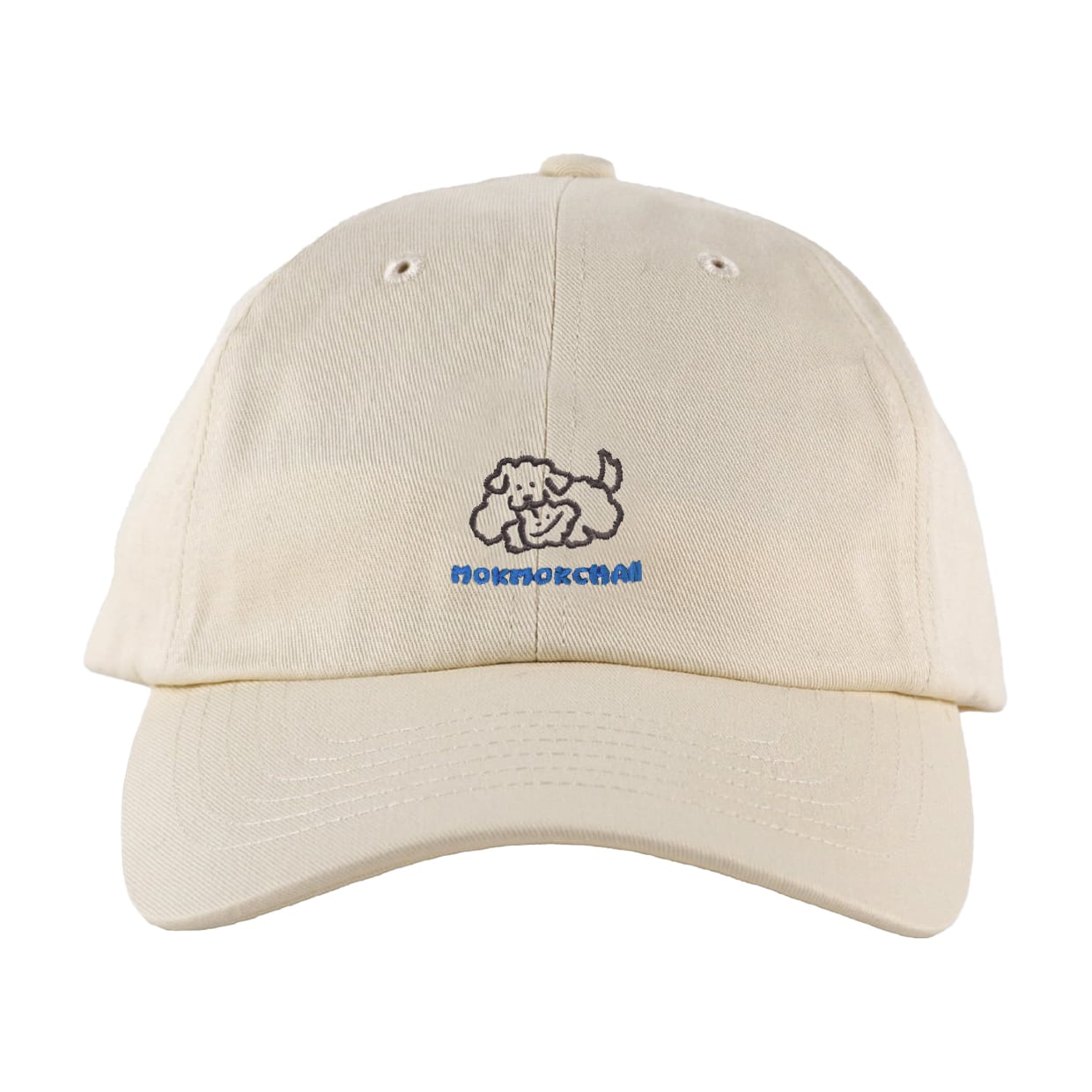 わんウサ刺繍CAP/アイボリー(MK-686)