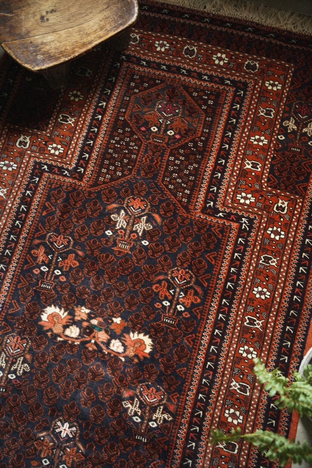 1376-Vintage Dokhtare qazi Baluch rug