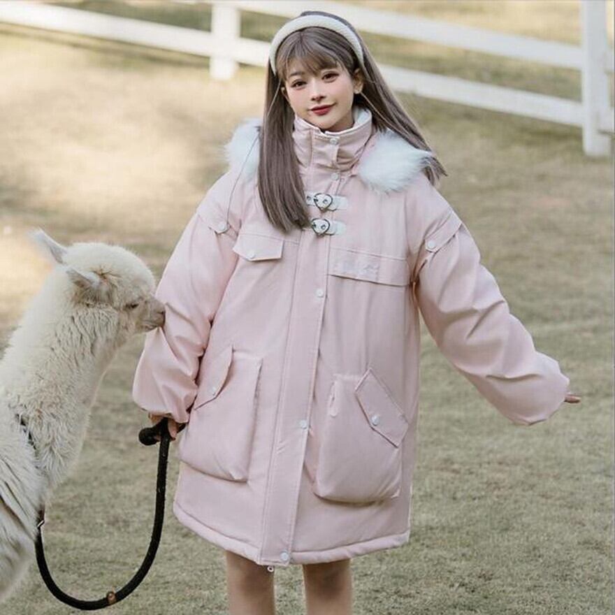 サブカル 服 地雷系 通販ロリータ アウター フェイクファーコート