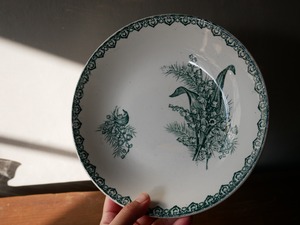 sale １．St.amand フランスアンティーク "MUGUET" すずらん スープ皿