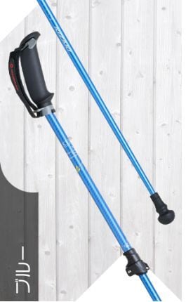 キザキ ウオーキングポール カムレバー式モデル 品番:APAI-7H202(ブルー)