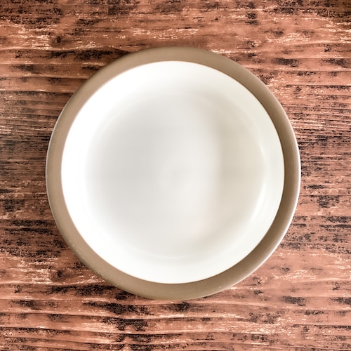ハーベスト　22cm　カレースパゲティボウル　丸皿【全3色】モーニングホワイト・ナイトブラック・カカオブラウン