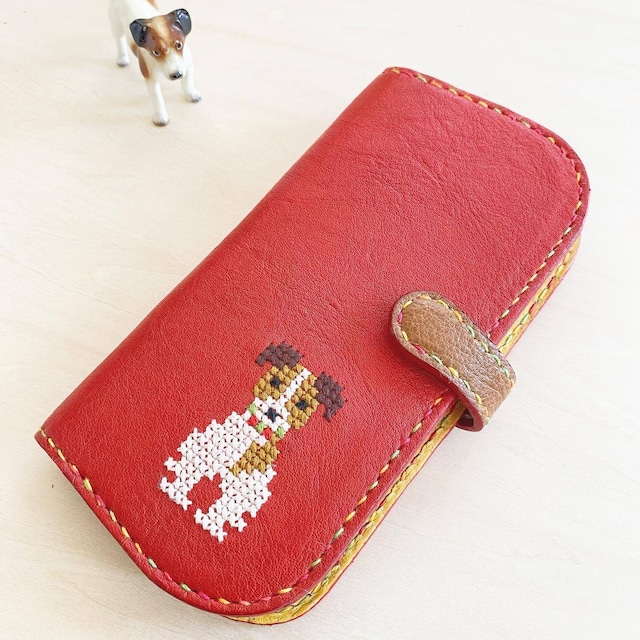 mobile case～JRT（紺）～栃木レザー