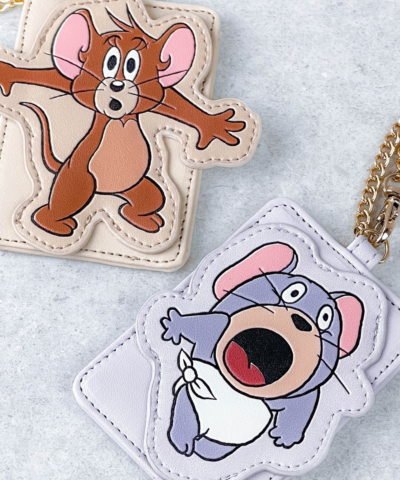 F268114_TOM and JERRY×Flapper びっくりダイカットアップリケパスケース - 6