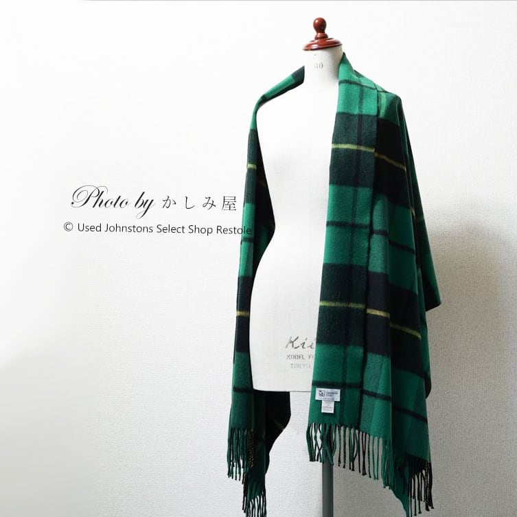 ジョンストンズ カシミヤ大判ストール ハンティングウォレス ジョンストンズ カシミヤ大判ストール ハンティングウォレス