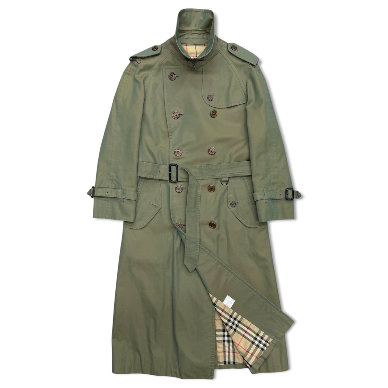 【Burberrys】90s trench coat レディースバーバリー トレンチコート 玉虫