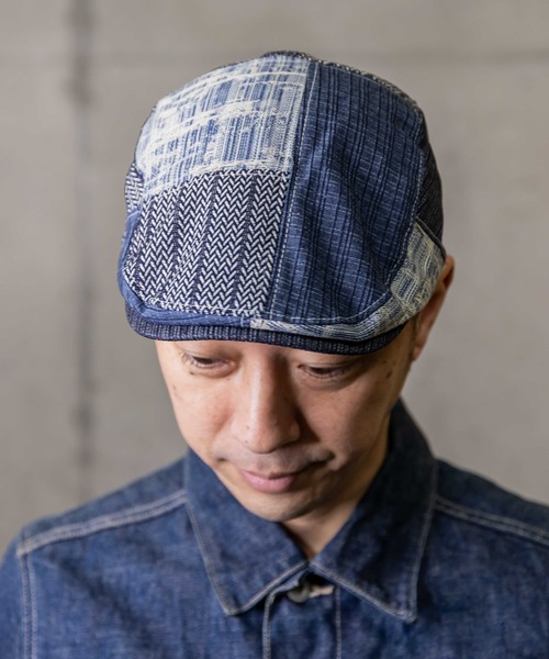 ミックスマテリアルハンチング モダンデニム