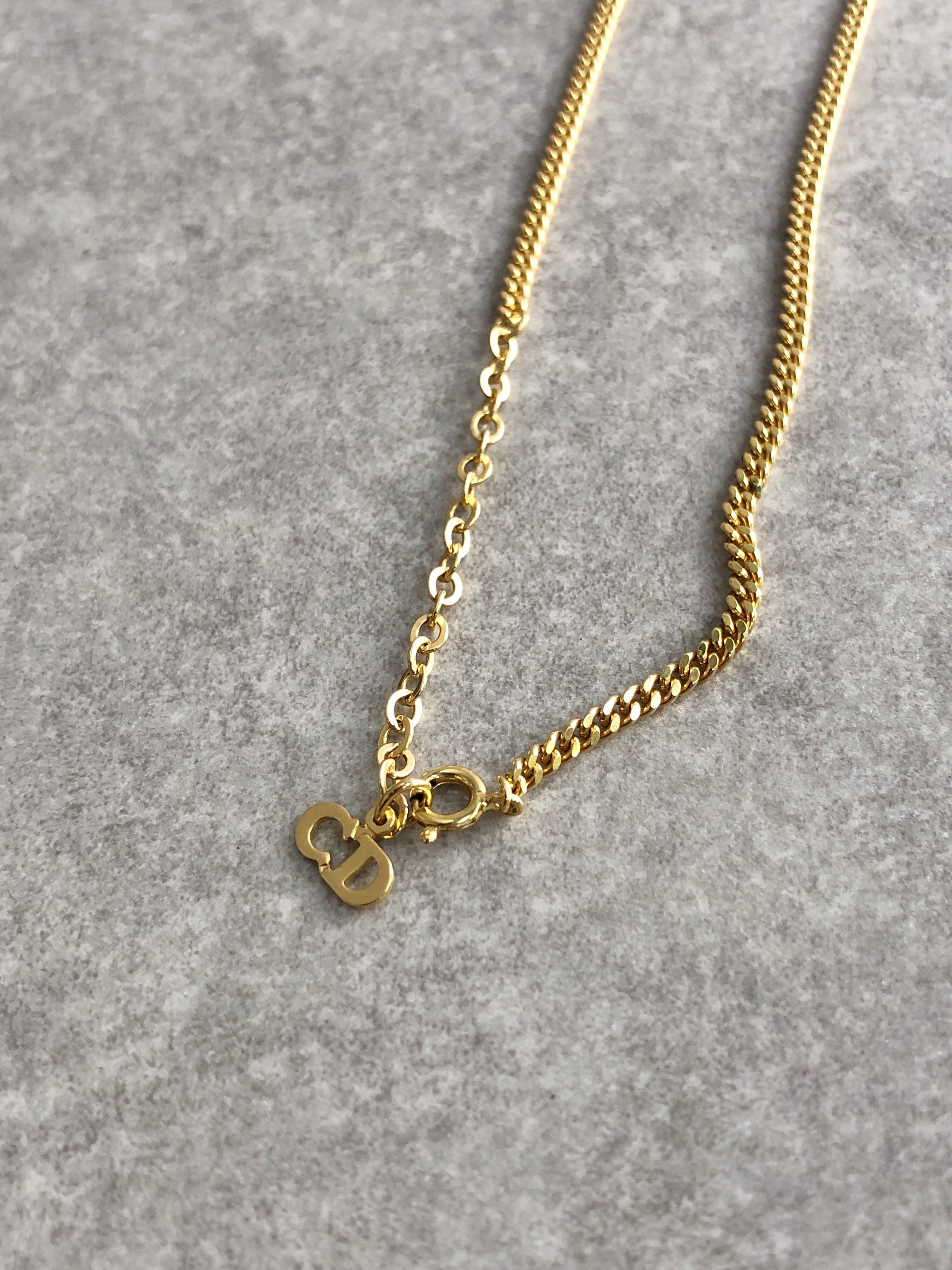 Christian Dior クリスチャン ディオール ネックレス ゴールド DIOR