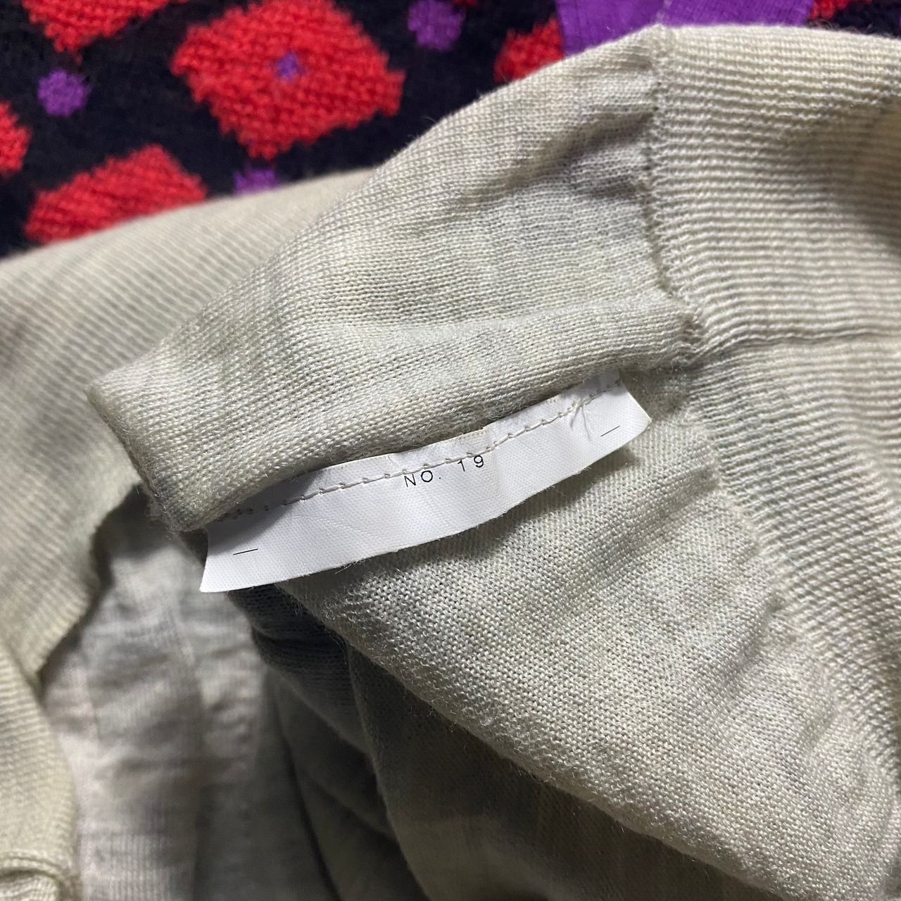 AD2009 COMME des GARCONS HOMME PLUS docking design summer knit “Random Collage”