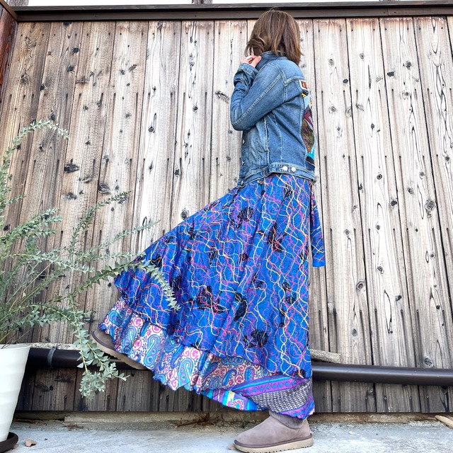 シルク巻きスカート6212