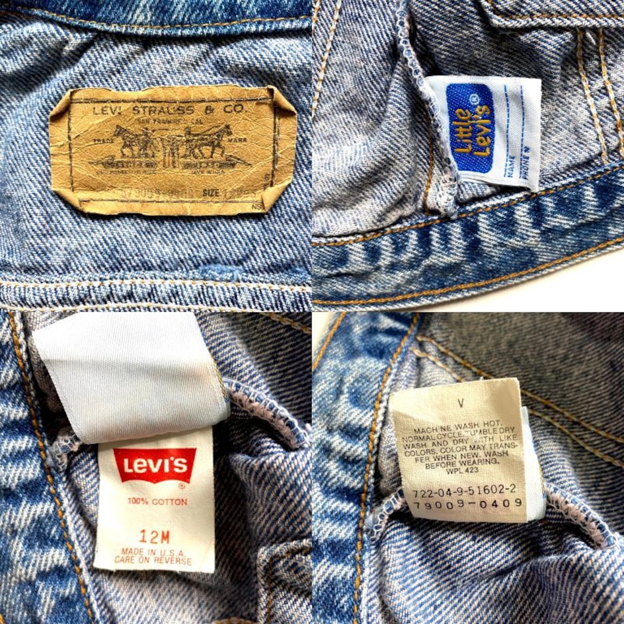 kids】90年代 USA製 Little Levi