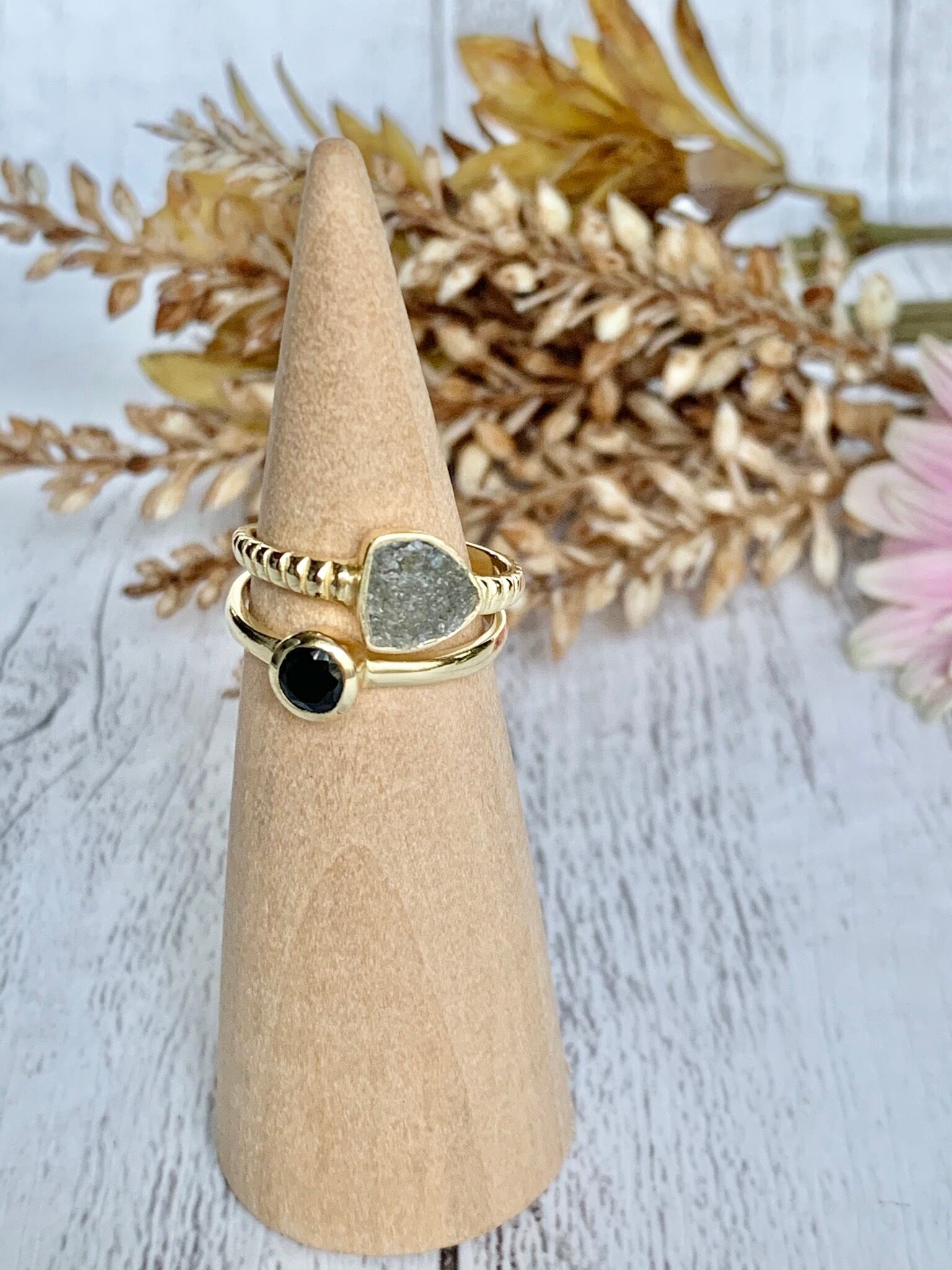 トルコ天然石リングG