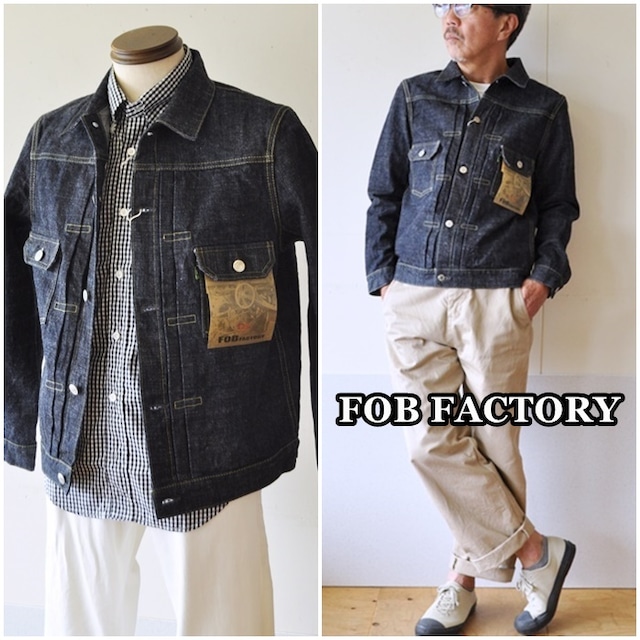 FOBFACTORY FOB エフオービーファクトリー　 F2378 　G3 　セルヴィッチデニム 　2ND ジャケット　Gジャン