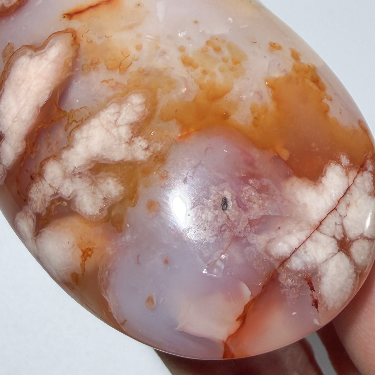 カーネリアンフラワーアゲート01 パーム ＊ 天然石