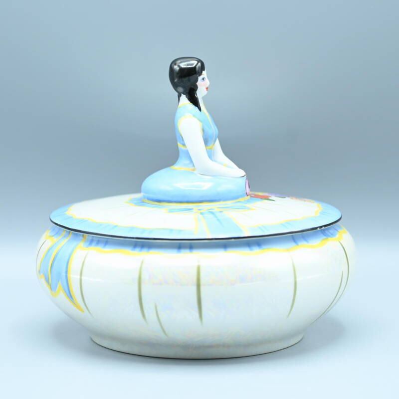 Noritake オールドノリタケ アールデコラスター彩女性文キャンディ