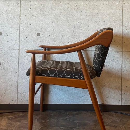 安い割引 ラタン編み チーク材 ビンテージラウンジチェア 一般