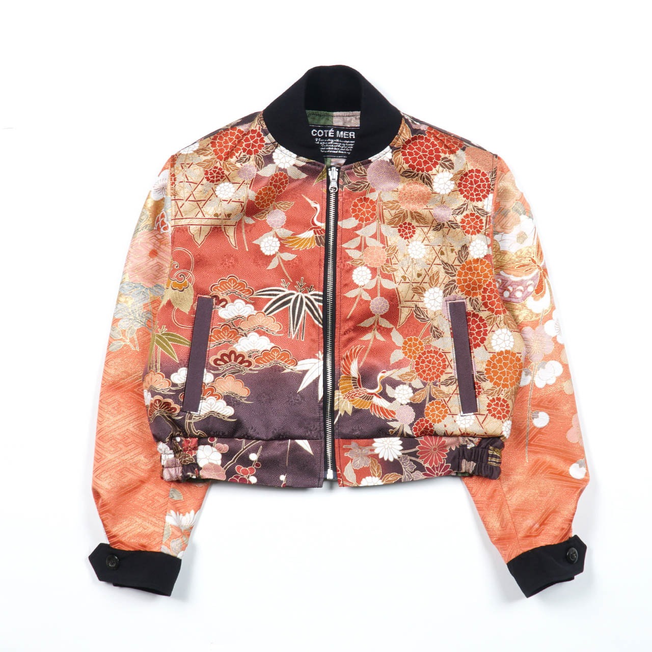 【BJK-L012】再構築リバーシブル着物ボンバー  KIMONO REVERSIBLE BOMBER JACKET