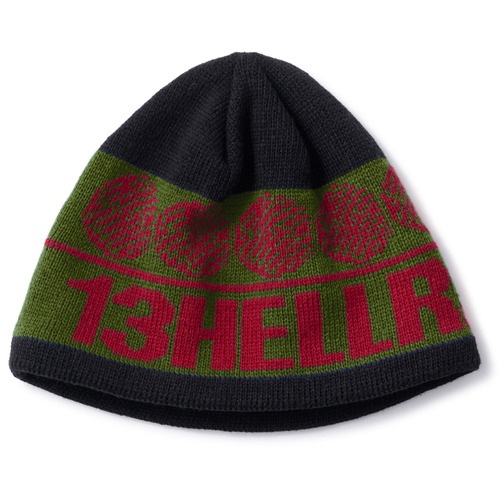 HELLRAZOR｜BOARDER BEANIE -BLACK/GREEN-