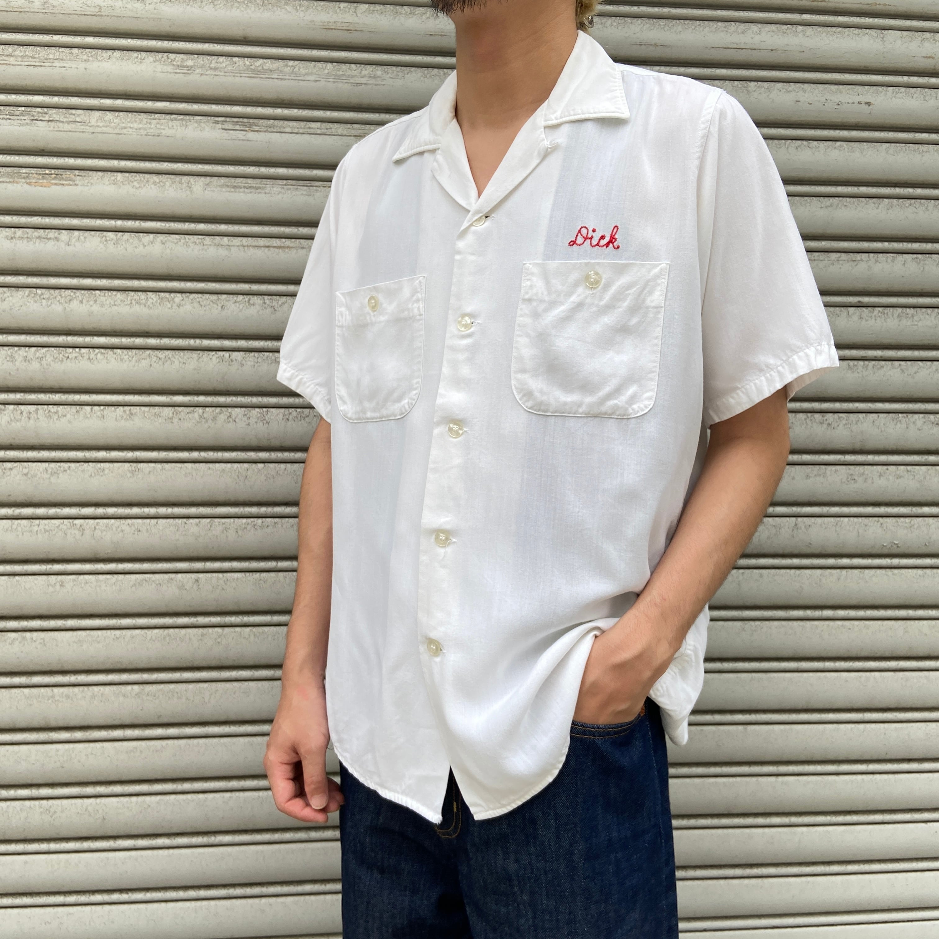 60s KingLouie レーヨンボーリングシャツ チェーンステッチ M 60s KingLouie レーヨンボーリングシャツ チェーンステッチ M