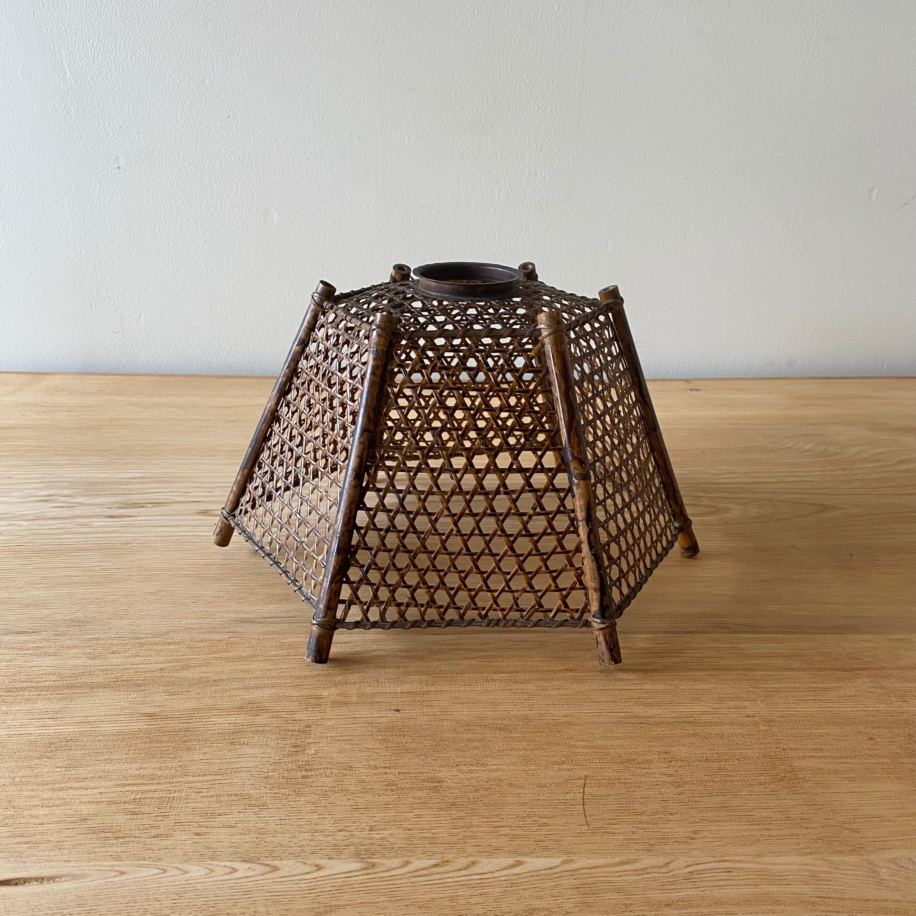 竹のランプシェード　0973