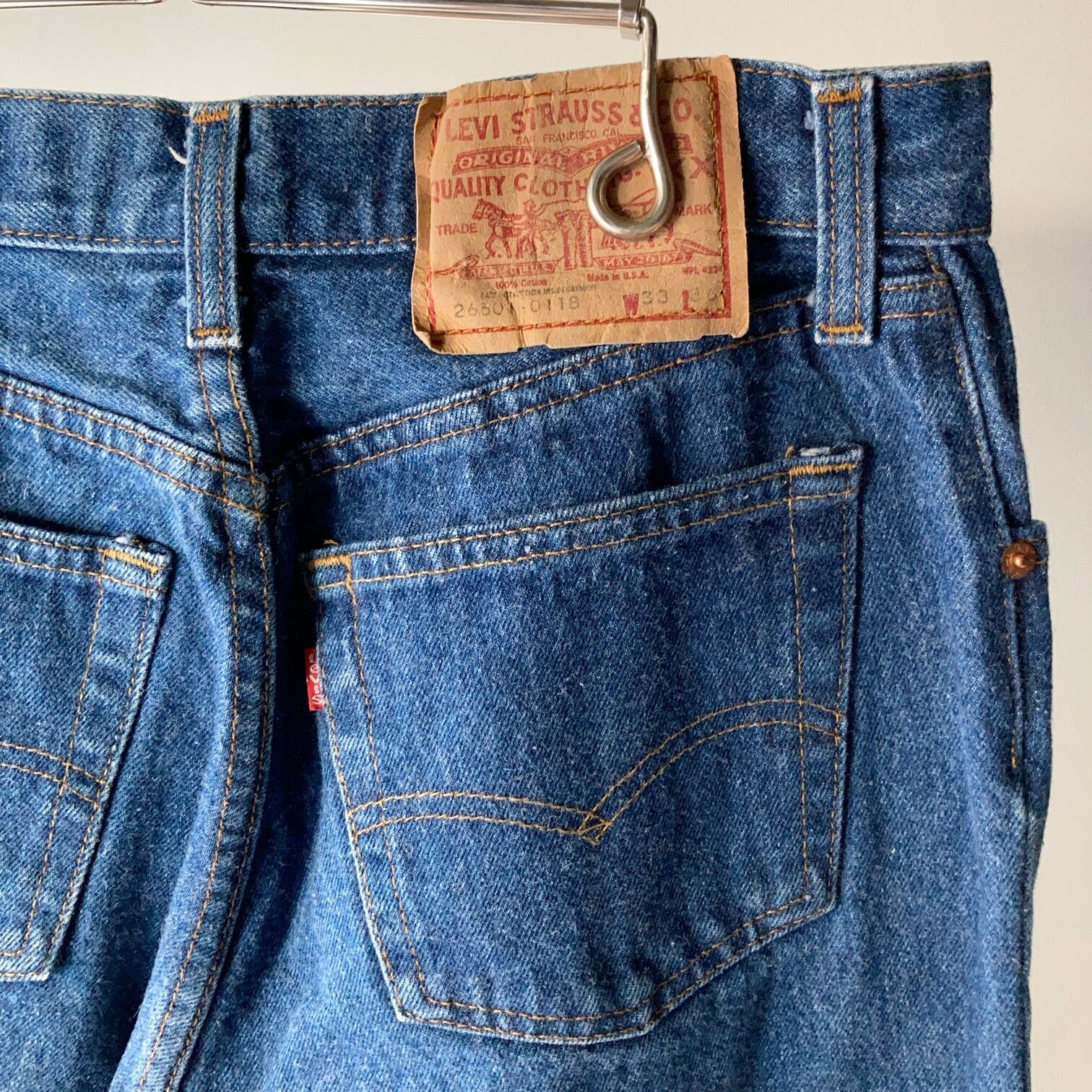 80's Levi's 26501 ストレートデニム USA製 W33【0716A68 80's Levi's 26501 ストレートデニム USA製 W33【0716A68