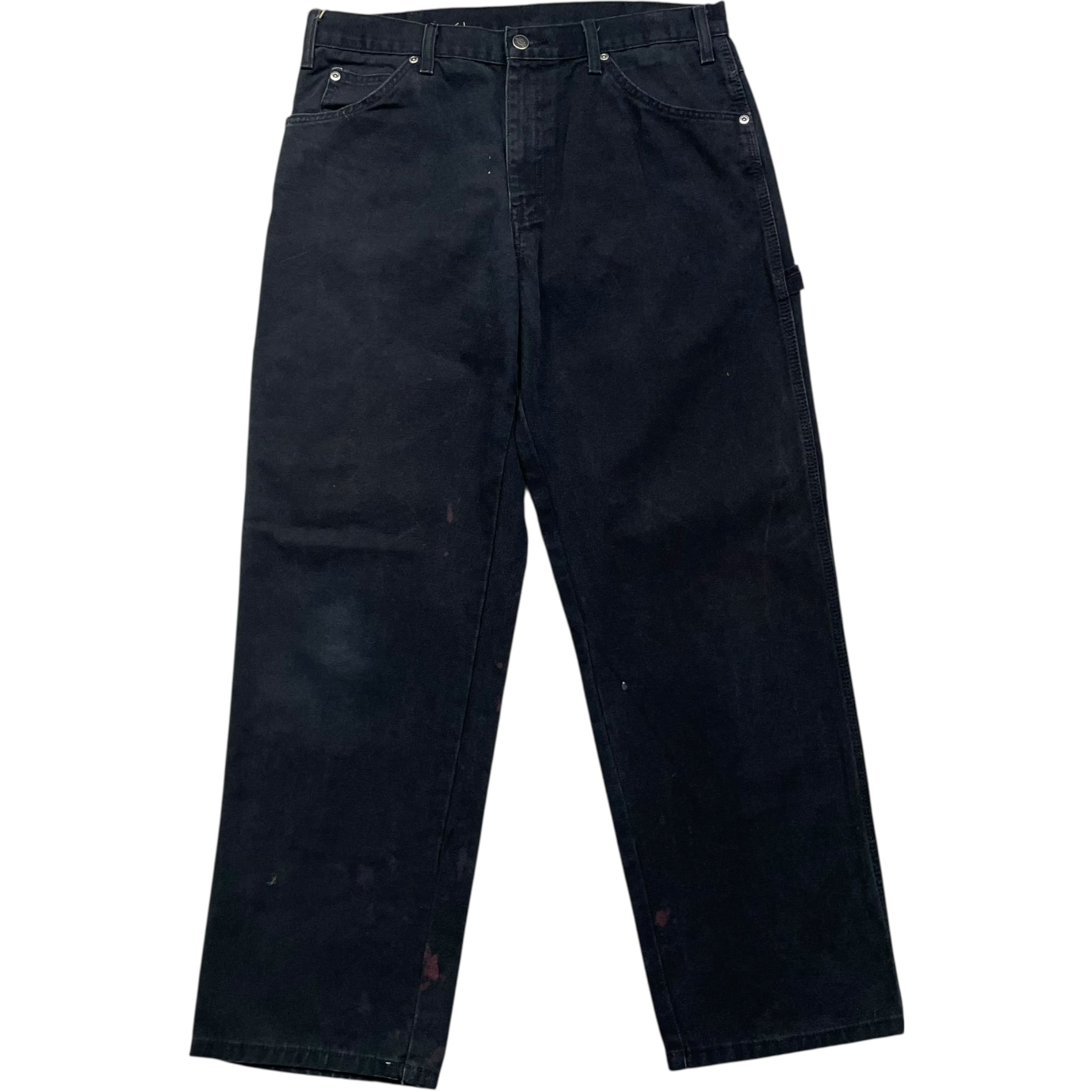 《実寸W33L30》Dickies ディッキーズ ペインターパンツ ワークパンツ ブラック no.9023