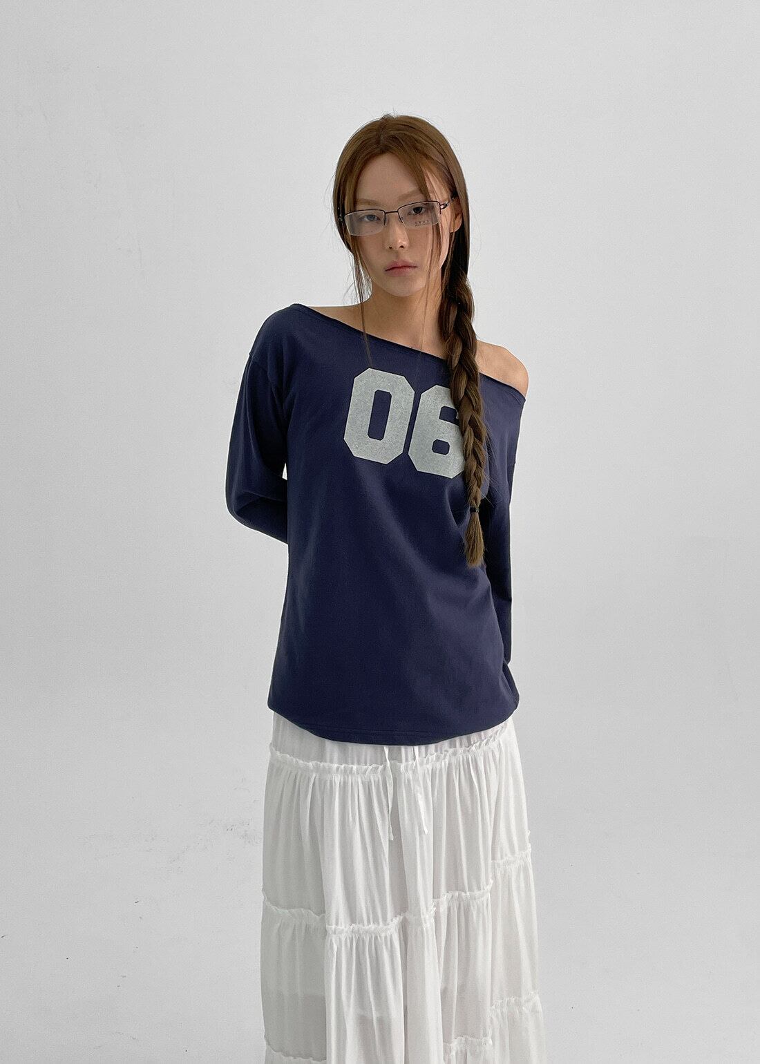 ☆aespa ウィンター 着用!!【BLACKUP】フェリティボートネック ☆aespa ウィンター 着用!!【BLACKUP】フェリティボートネック