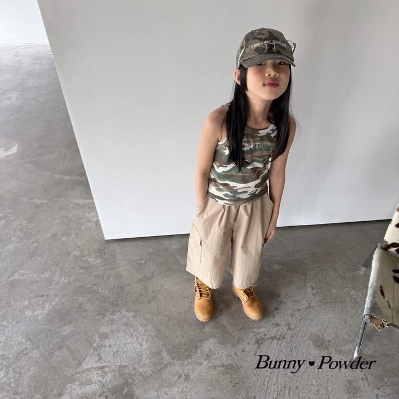 [Bunny Powder] Military Sleeveless (2XL/3XL/4XL) / [버니파우더] 밀리터리나시 (2XL/3XL/4XL)
