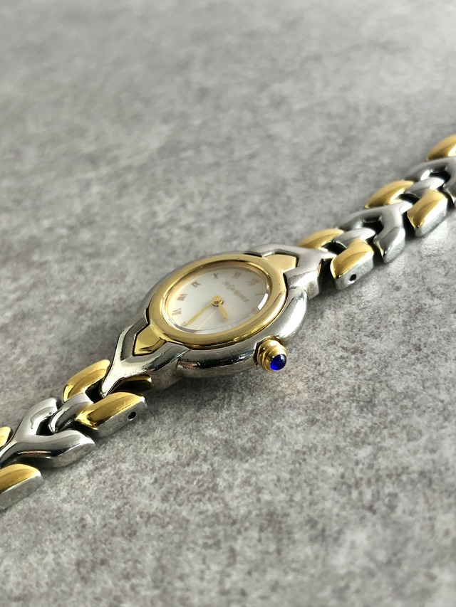 Yves Saint Laurent イヴ・サンローラン 腕時計 シルバー×ゴールド ローマ文字 ステンレススチール クウォーツ 5420-F45278 46jnbp