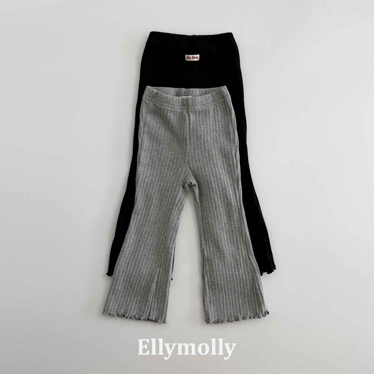 【予約】ELLY MOLLY Wang ribbed bootcut