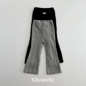 【予約】ELLY MOLLY Wang ribbed bootcut