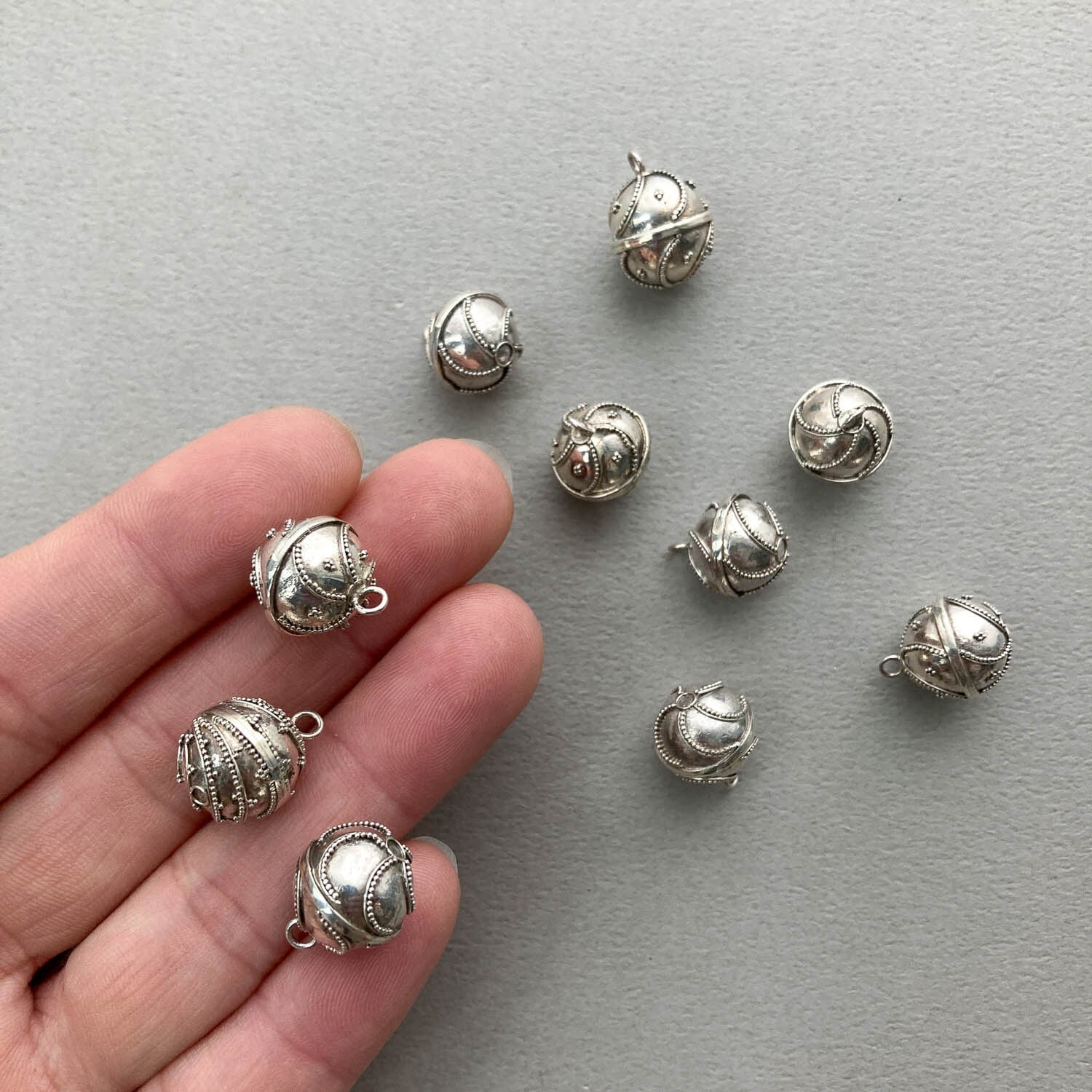 ガムランボール シルバー925 | Dua-アクセサリーパーツショップ