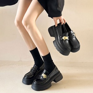 厚底 ローファー 選べる2タイプ エナメル スムース レディース 韓国 通勤 通学 学生 大人 シンプル レザー調 太ヒール 歩きやすい 疲れにくい 履きやすい 大人可愛い 大人女子