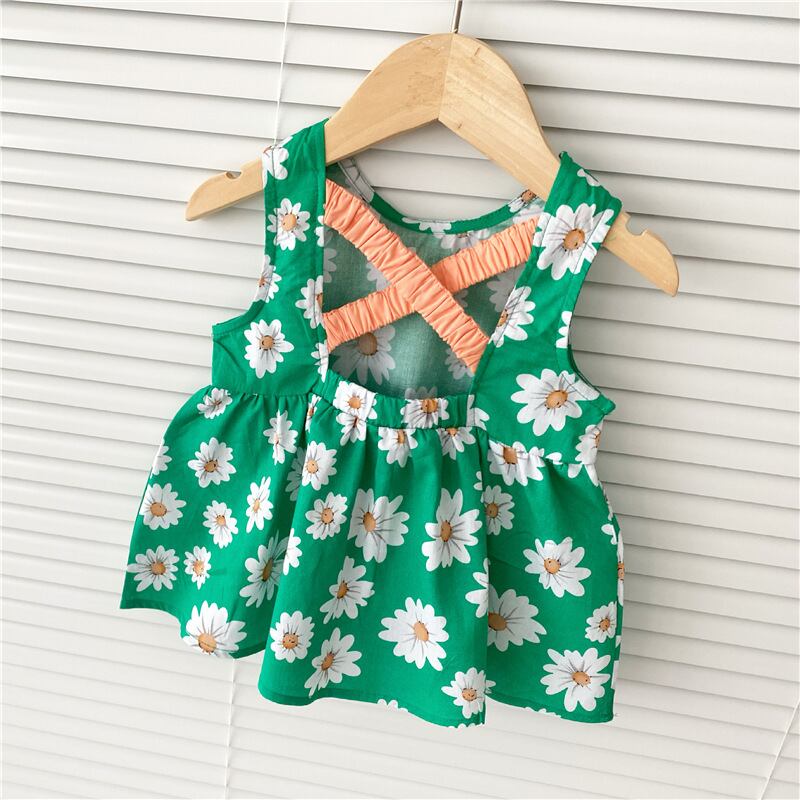 サマードレス スタイルFlowerデザイン スカート 夏物 フラワーデザイン 超面白いベビーショップ78375131912