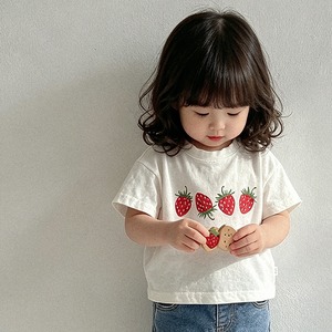 【BABY】イチゴプリントＴシャツ