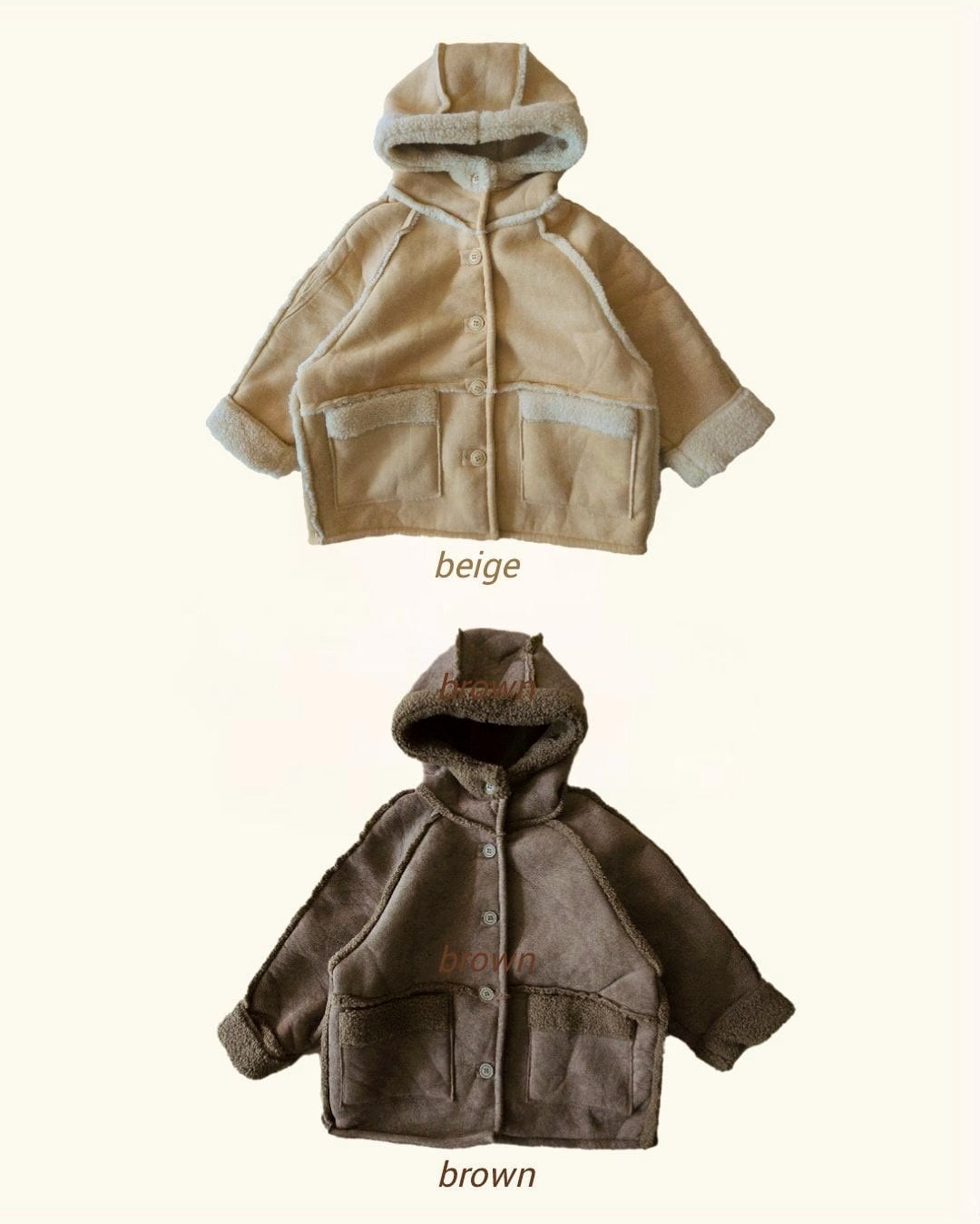 sold out»«ジュニアサイズあり» By MiMi ムートンジャケット 2colors