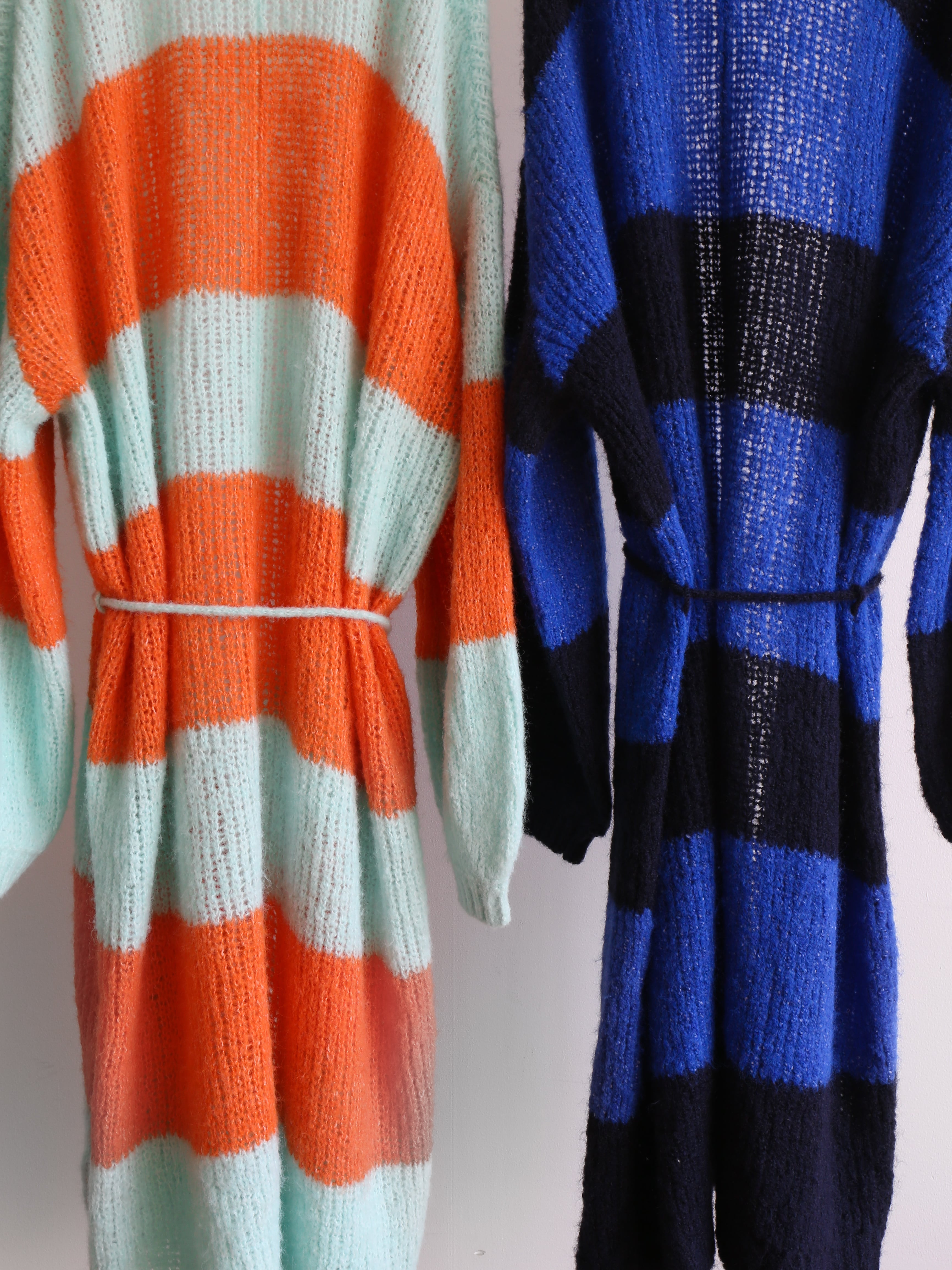 カーディガン LOKA MOHAIR LONG GOWN ORANGE A.R.P.®︎ Premium Classic Mohair Cardigan W/Pocket Autumn Orange