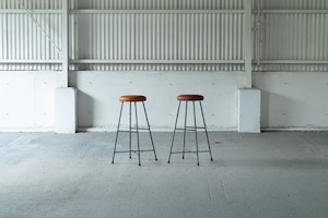 SK STOOL-HIGH-/本革/スツール/H710mm/送料無料(北海道・沖縄・離島除く)